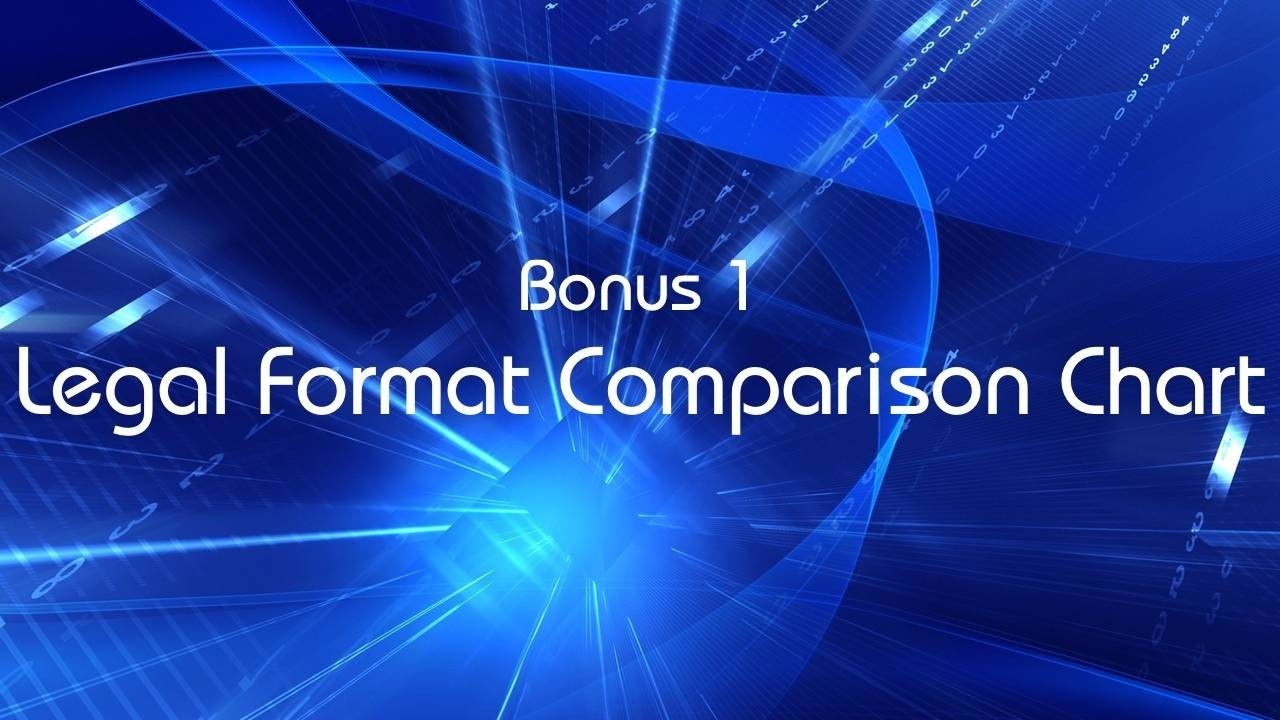 Legal Format Comparison Chart