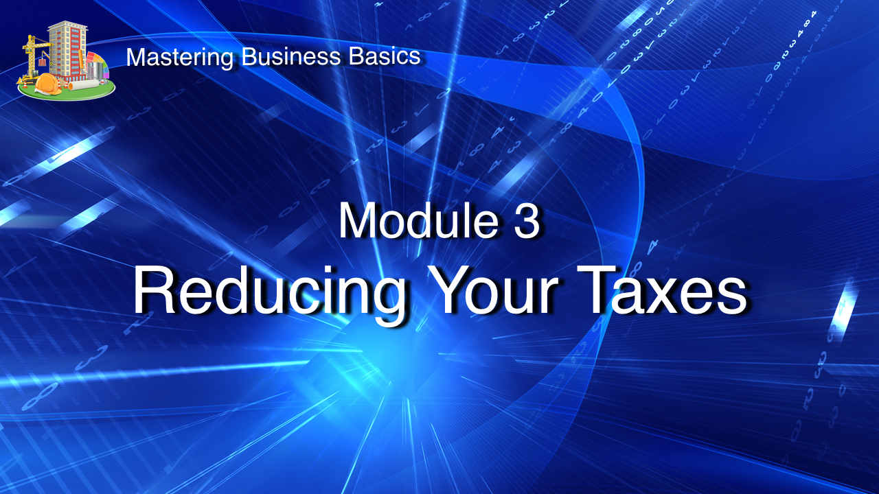 Reducing Your Taxes